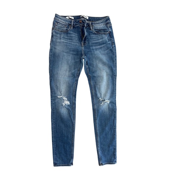 Vigoss Jagger Skinny Jeans Distressed BlueStone Wash Denim Size 30 - Picture 1 of 7